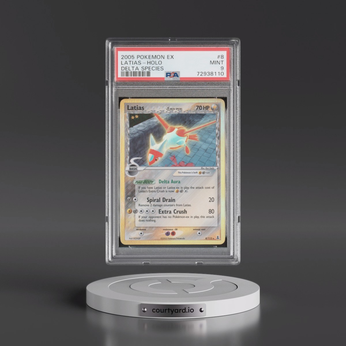 2005 Pokémon EX Delta Species #8 Latias - Holo (PSA 9 MINT)