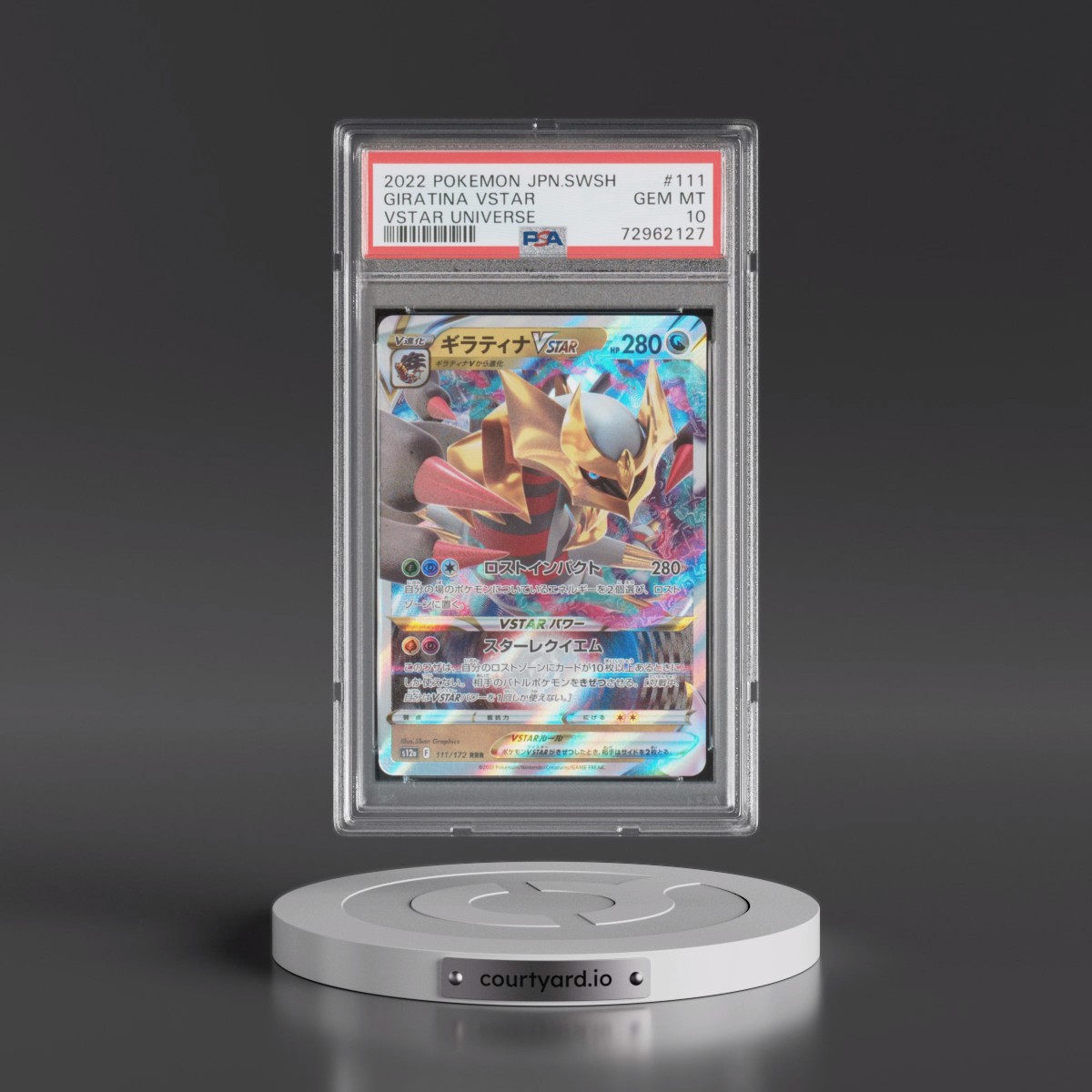 2022 Pokémon Sword & Shield Vstar Universe #111 Giratina Vstar (PSA 10 GEM MINT)