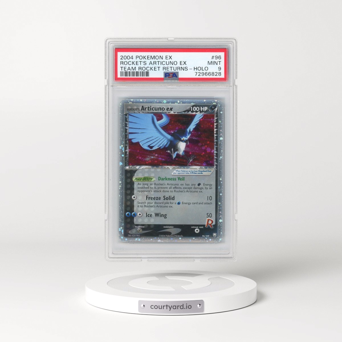 2004 Pokémon EX Team Rocket Returns #96 Rocket's Articuno EX - Holo Holo (PSA 9 MINT)