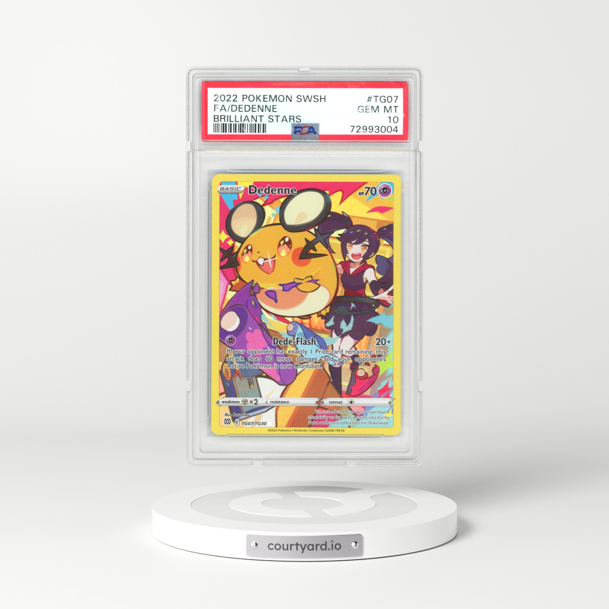 2022 Brilliant Stars #TG07 Dedenne (PSA 10 GEM MINT)
