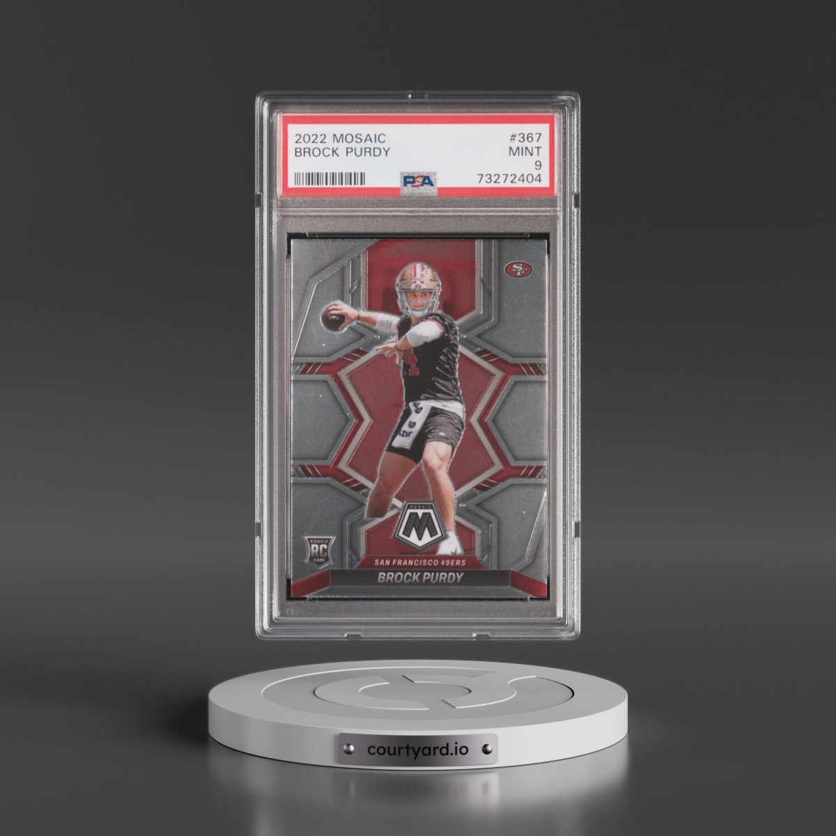 2022 Panini Mosaic Brock Purdy #367 PSA 9