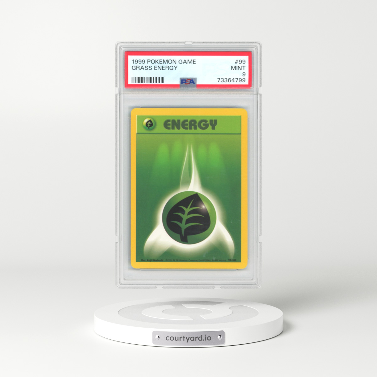 1999 Base Set #99 Grass Energy (PSA 9 MINT)