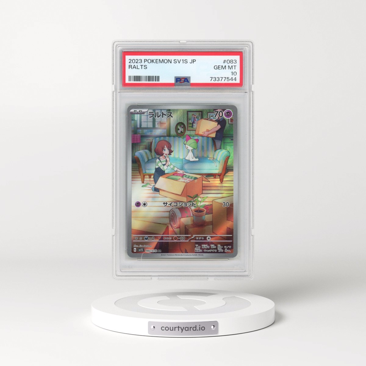 2023 Pokémon Sv1s-Scarlet EX #083 Ralts - Art Rare (PSA 10 GEM MINT)
