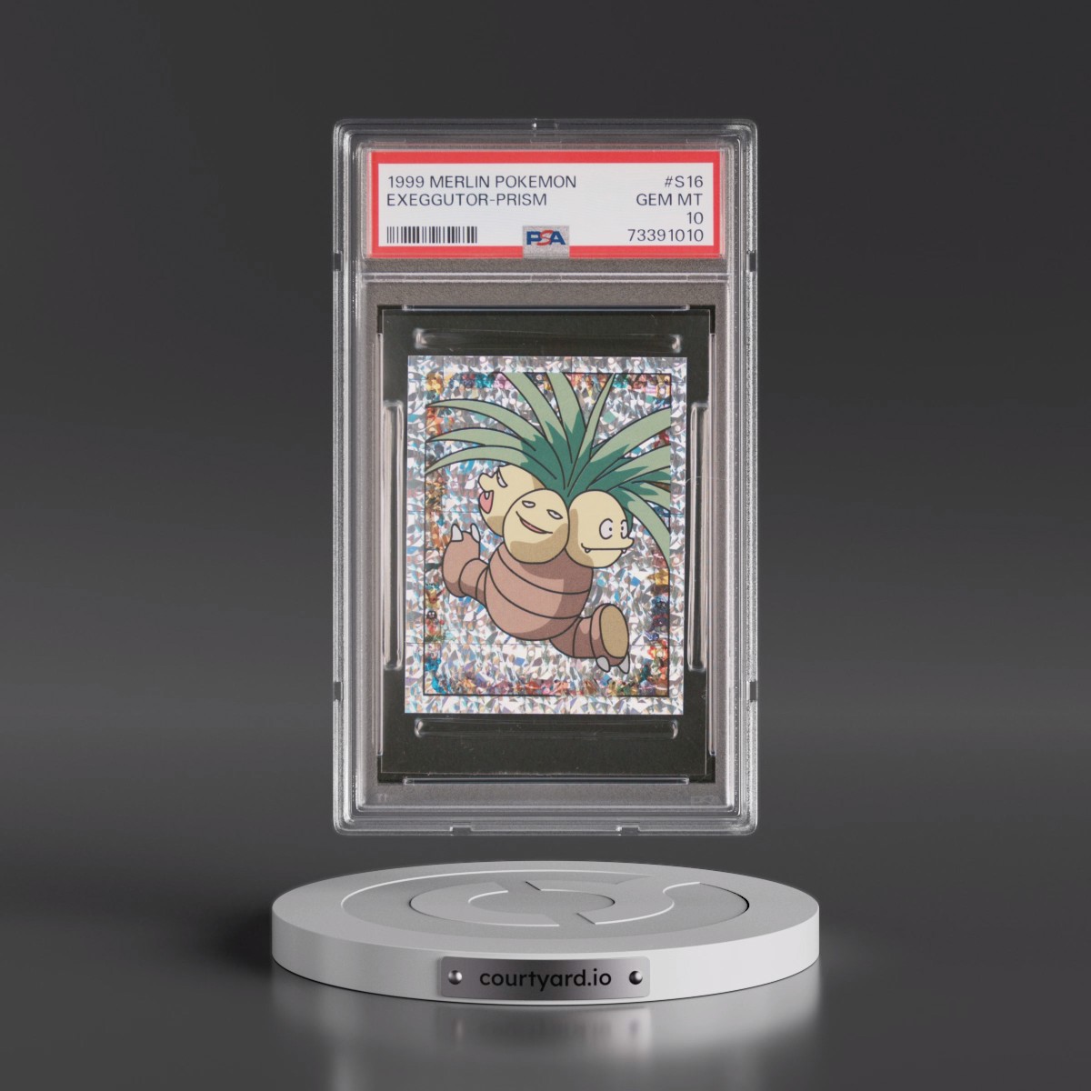 1999 Merlin Pokémon #S16 Exeggutor-Prism (PSA 10 GEM MINT)