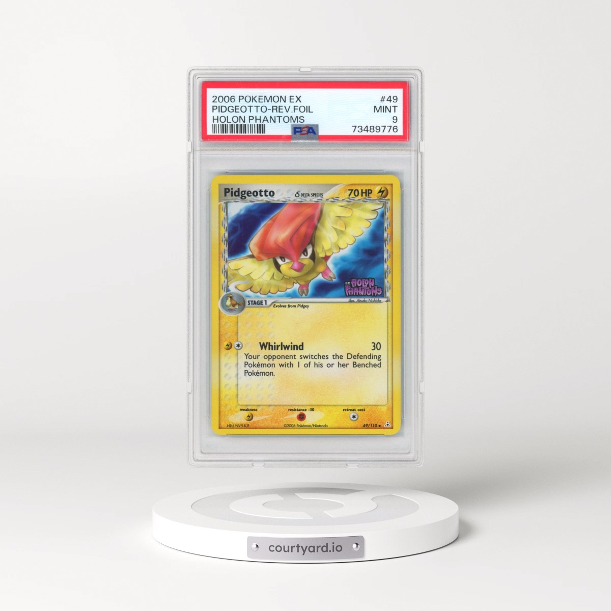 2006 Pokémon EX Holon Phantoms #49 Pidgeotto - Reverse Foil (PSA 9 MINT)