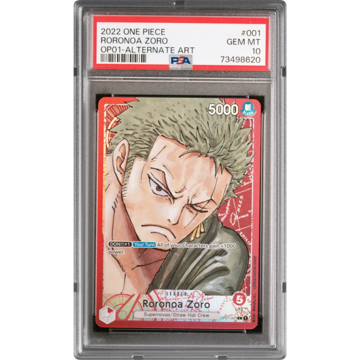 Roronoa Zoro card artwork