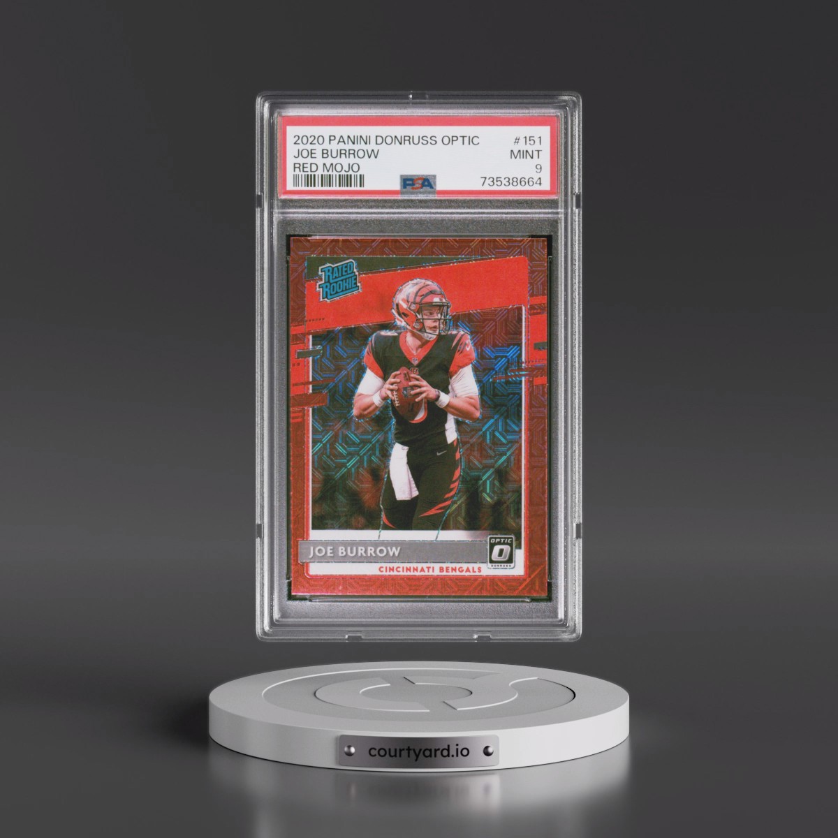 2020 Panini Donruss Optic Joe Burrow - Red Mojo #151 PSA 9