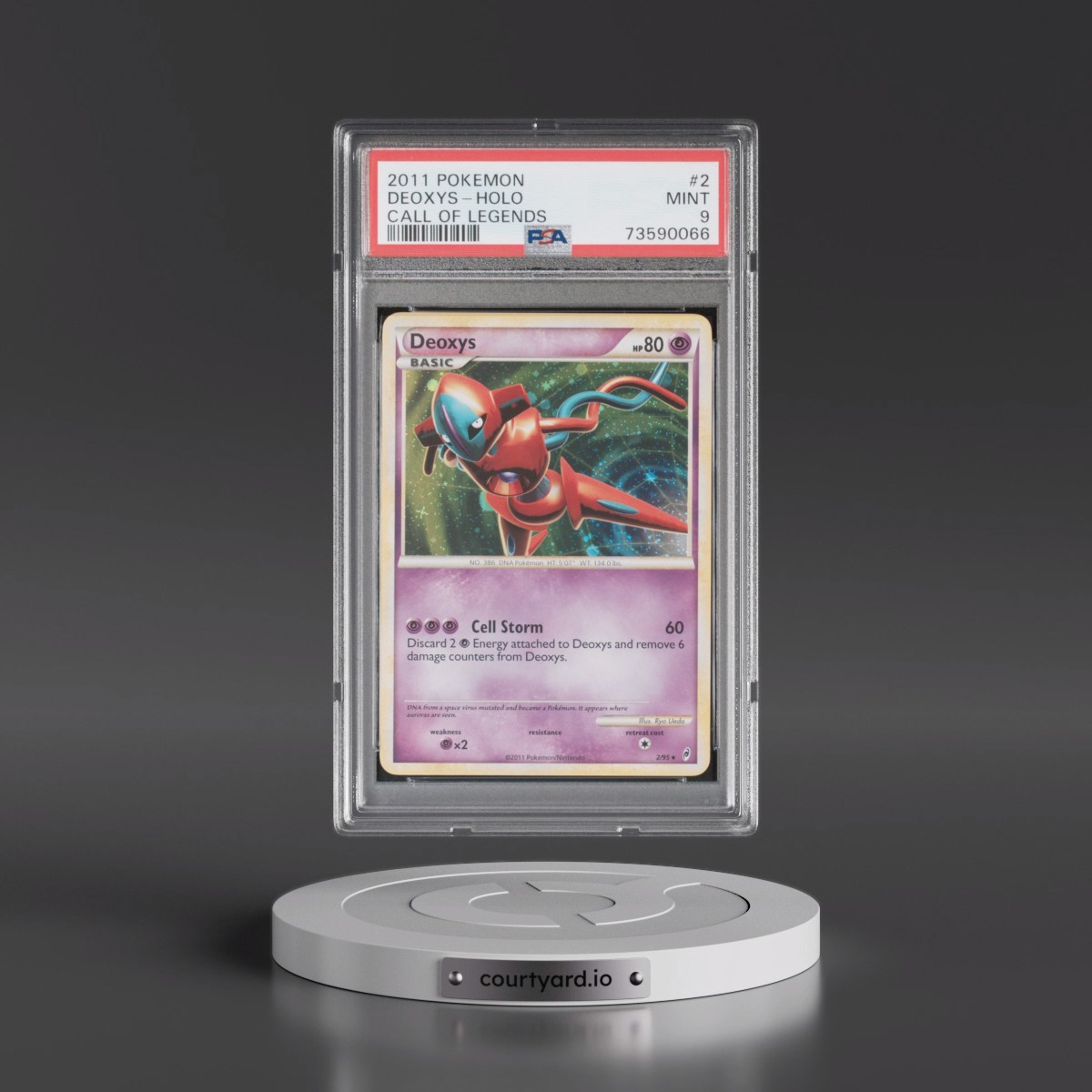 2011 Pokémon Call of Legends #2 Deoxys - Holo (PSA 9 MINT)