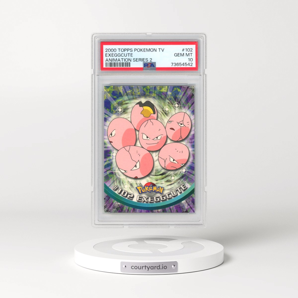 2000 Topps Pokémon TV Animation Series 2 #102 Exeggcute (PSA 10 GEM MINT)