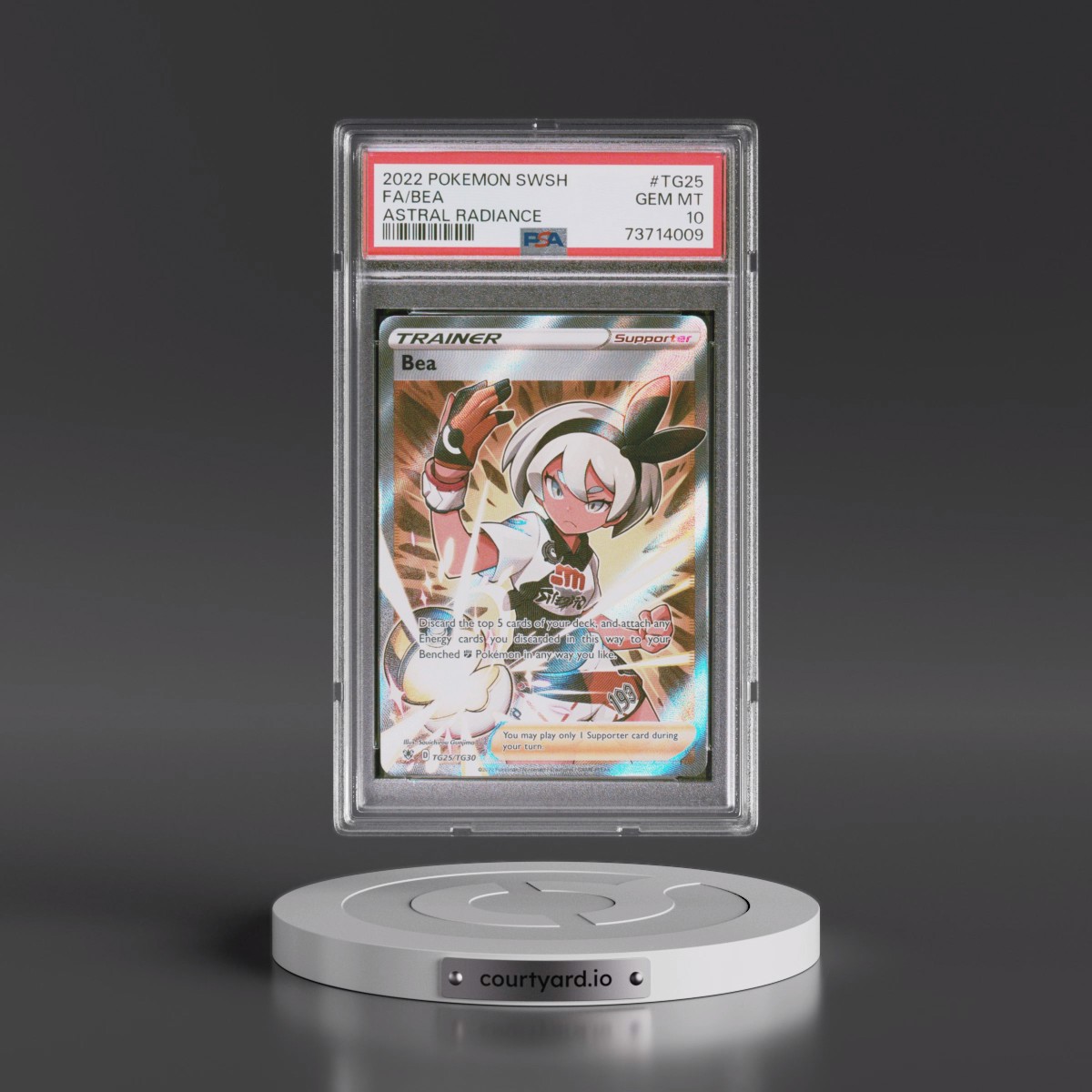 2022 Pokémon Sword & Shield Astral Radiance #TG25 Bea - Full Art (PSA 10 GEM MINT)