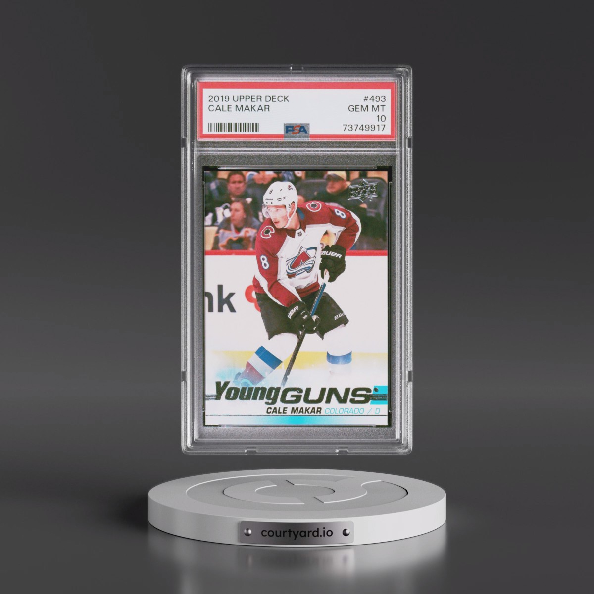 2019 Upper Deck #493 Cale Makar (PSA 10 GEM MINT)
