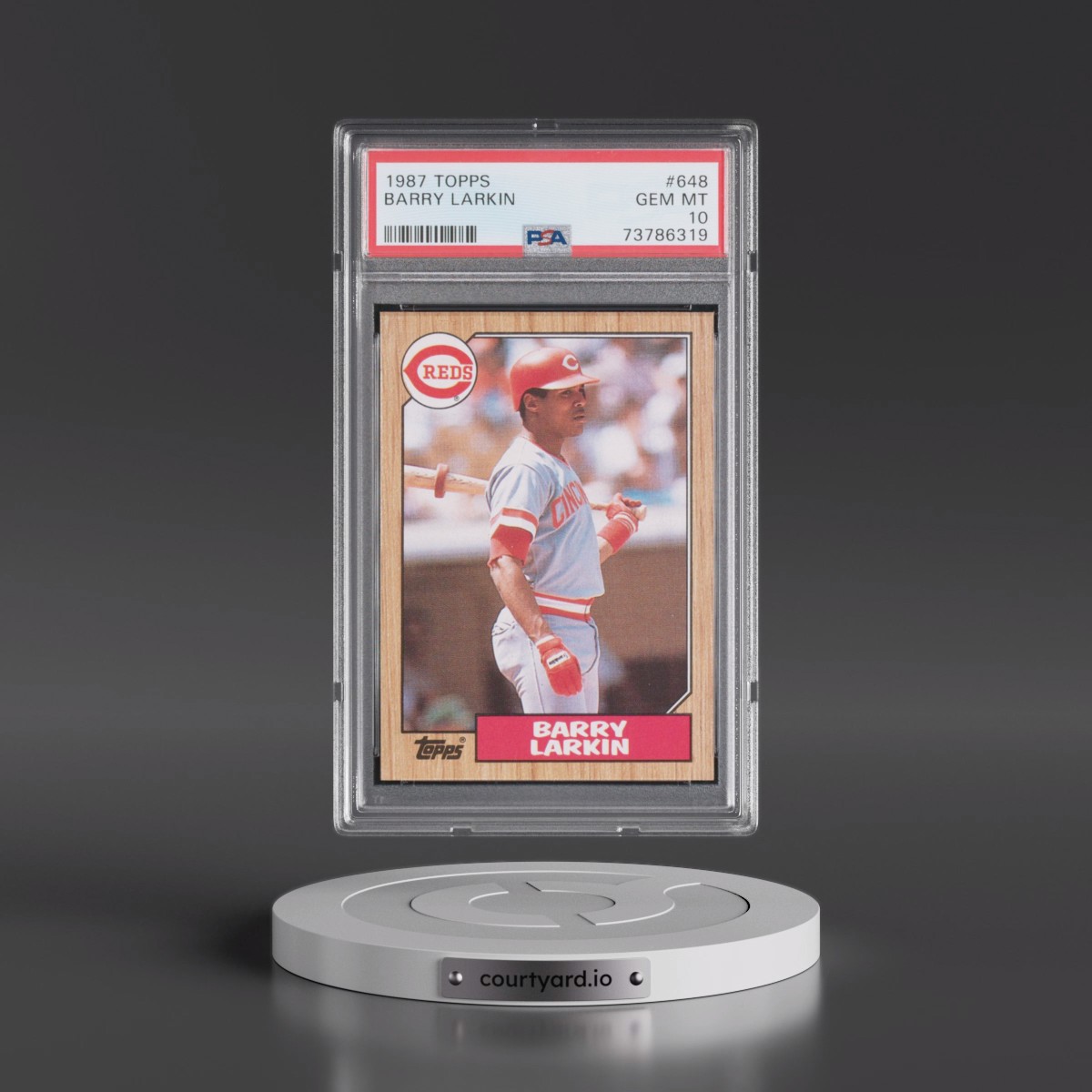1987 Topps #648 Barry Larkin (PSA 10 GEM MINT)