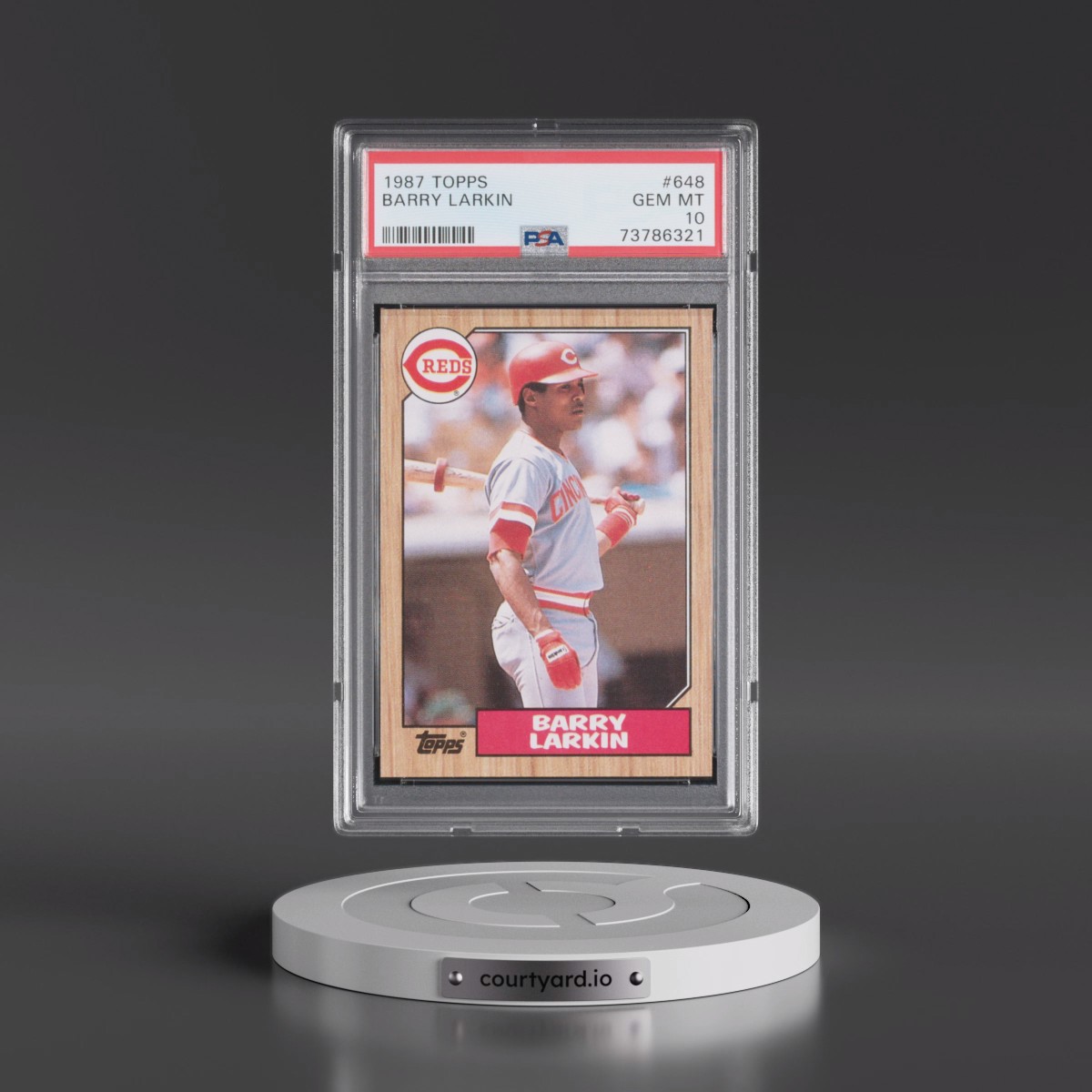 1987 Topps #648 Barry Larkin (PSA 10 GEM MINT)