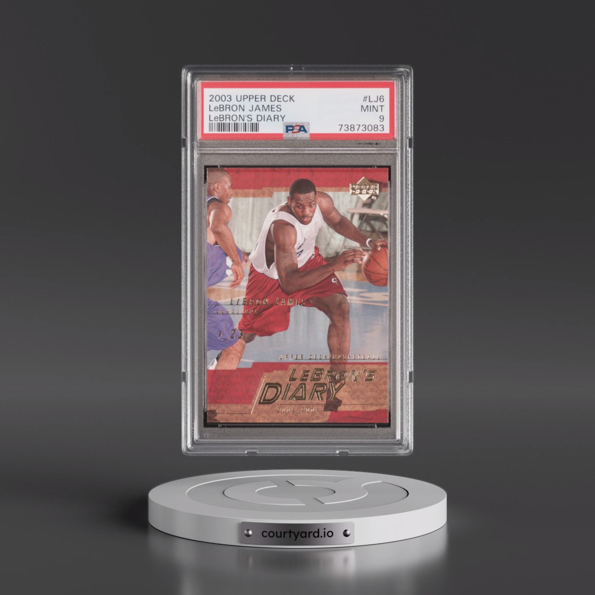 2003 Upper Deck Lebron's Diary #LJ6 LeBron James (PSA 9 MINT)