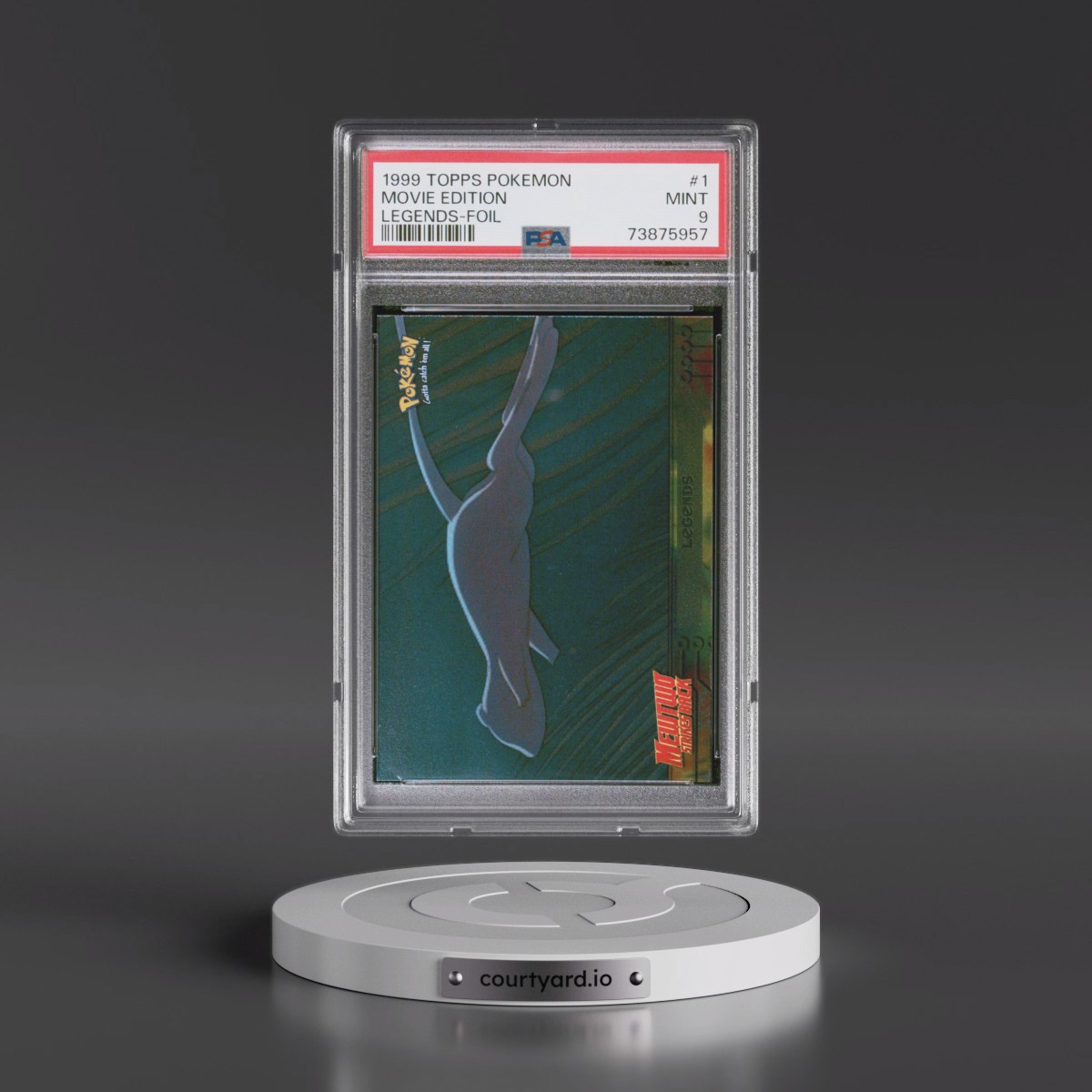 1999 Topps Pokémon the Movie Edt #1 Movie Edition - Legends-Foil (PSA 9 MINT)