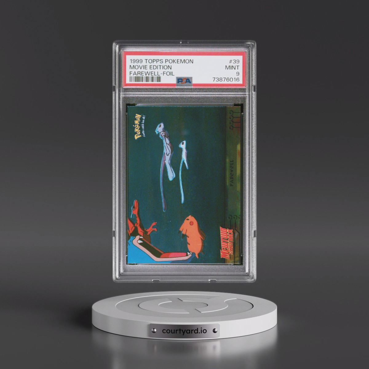 1999 Topps Pokémon the Movie Edt #39 Movie Edition - Farewell-Foil (PSA 9 MINT)