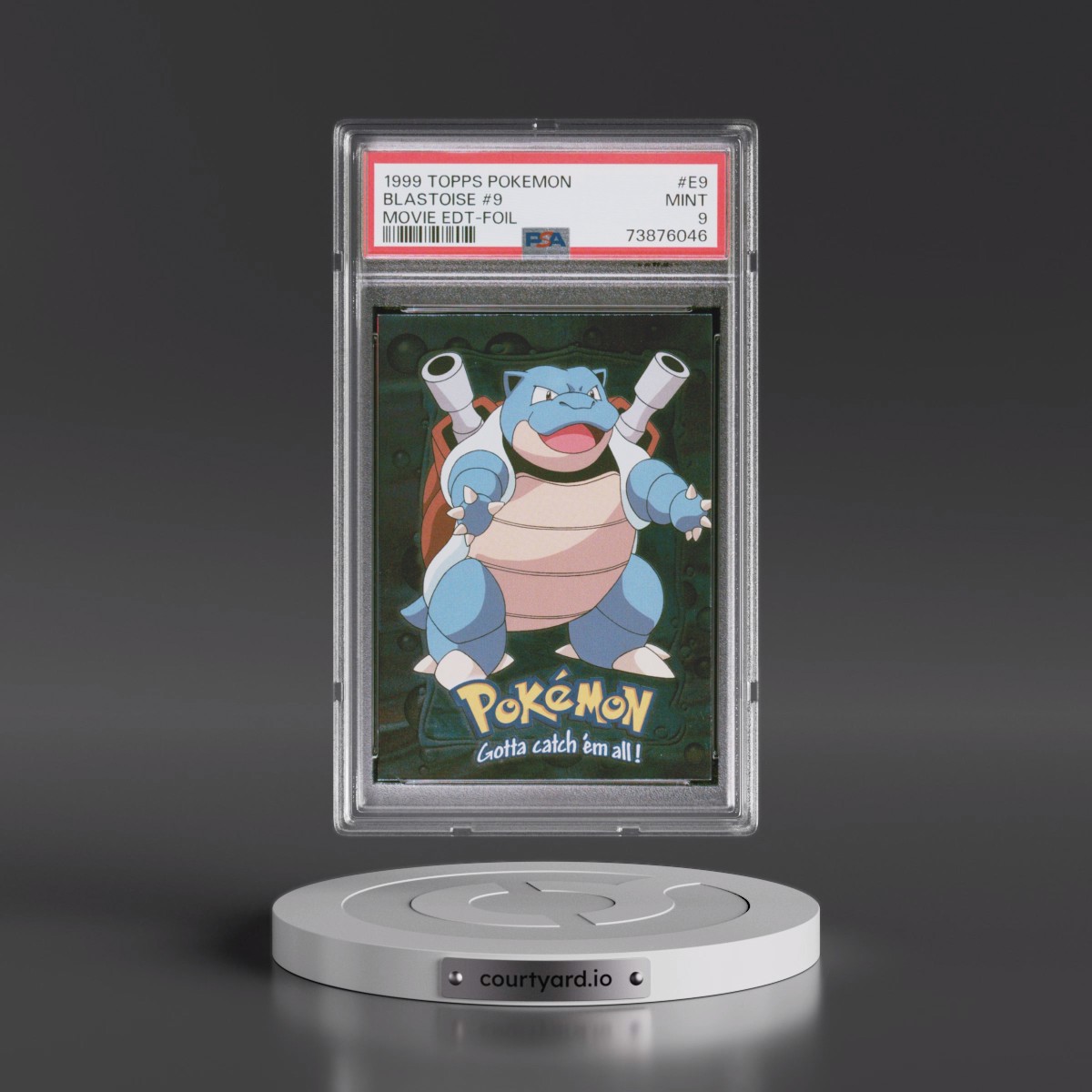 1999 Topps Pokémon the Movie Edt #E9 Blastoise #9 - Foil (PSA 9 MINT)