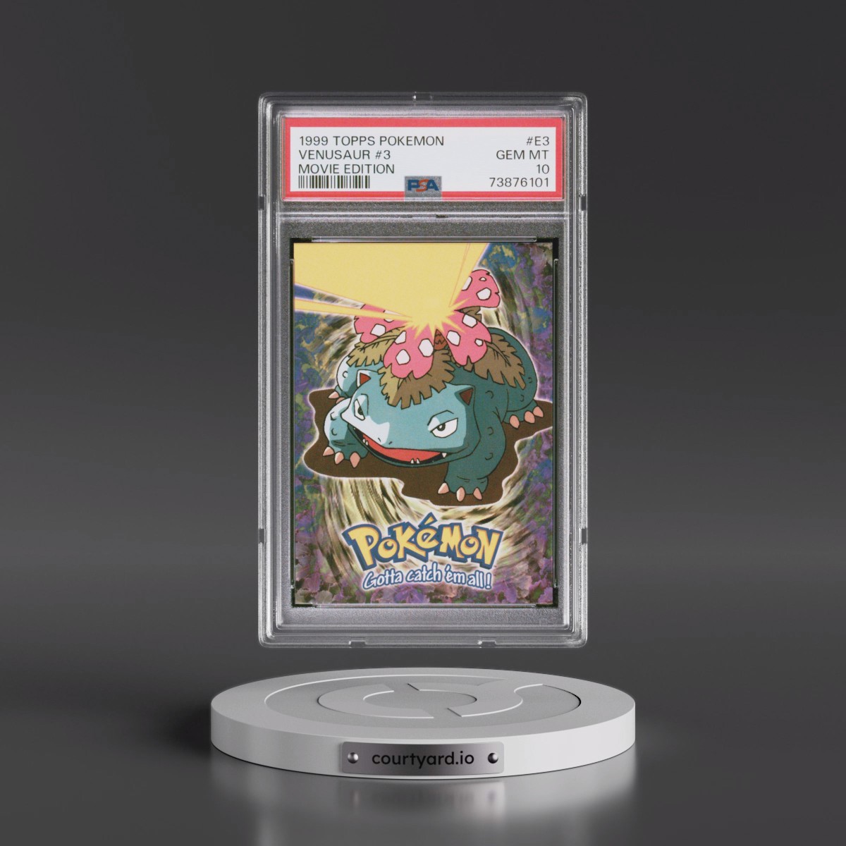 1999 Topps Pokémon the Movie Edt #E3 Venusaur #3 (PSA 10 GEM MINT)