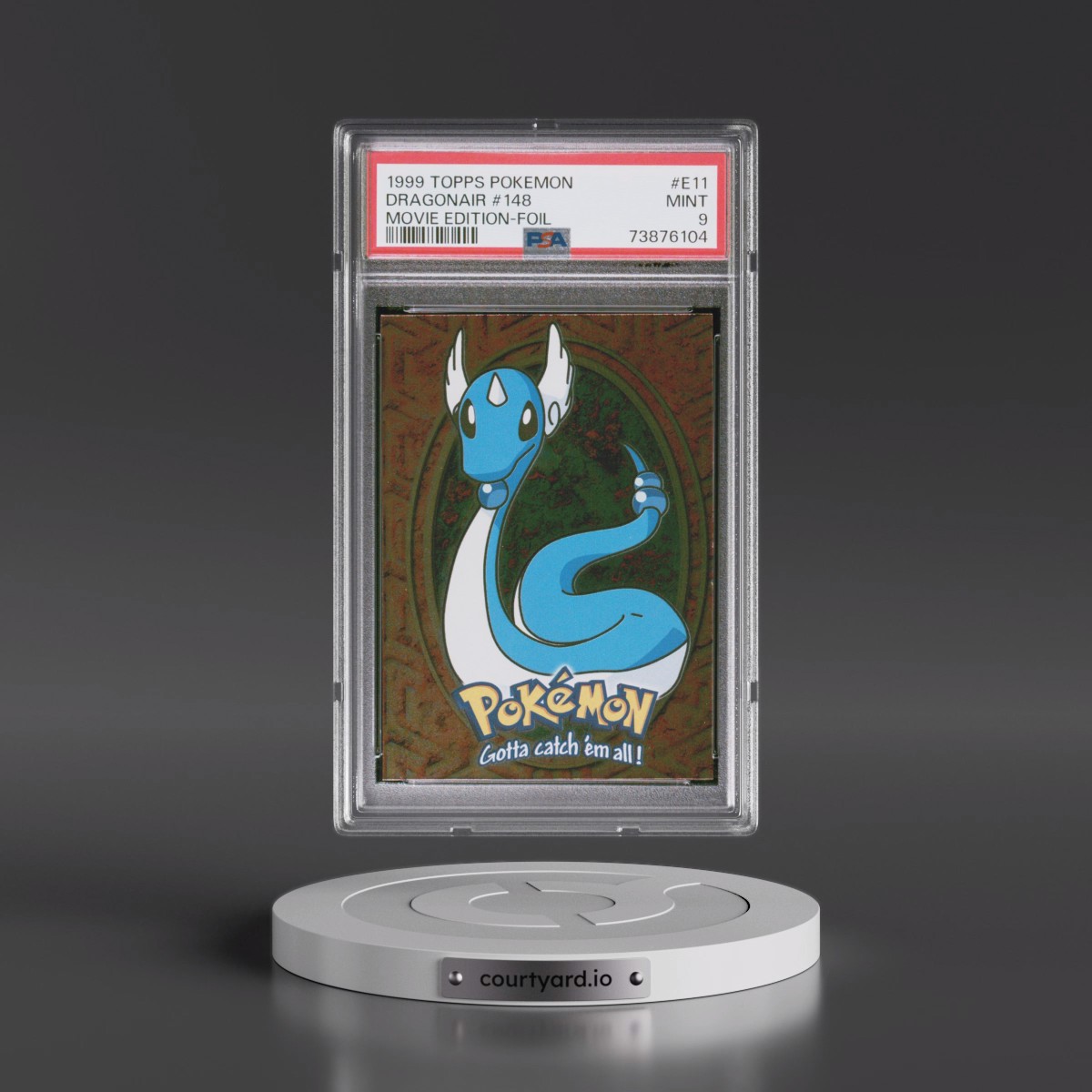 1999 Topps Pokémon the Movie Edt #E11 Dragonair #148 - Foil (PSA 9 MINT)