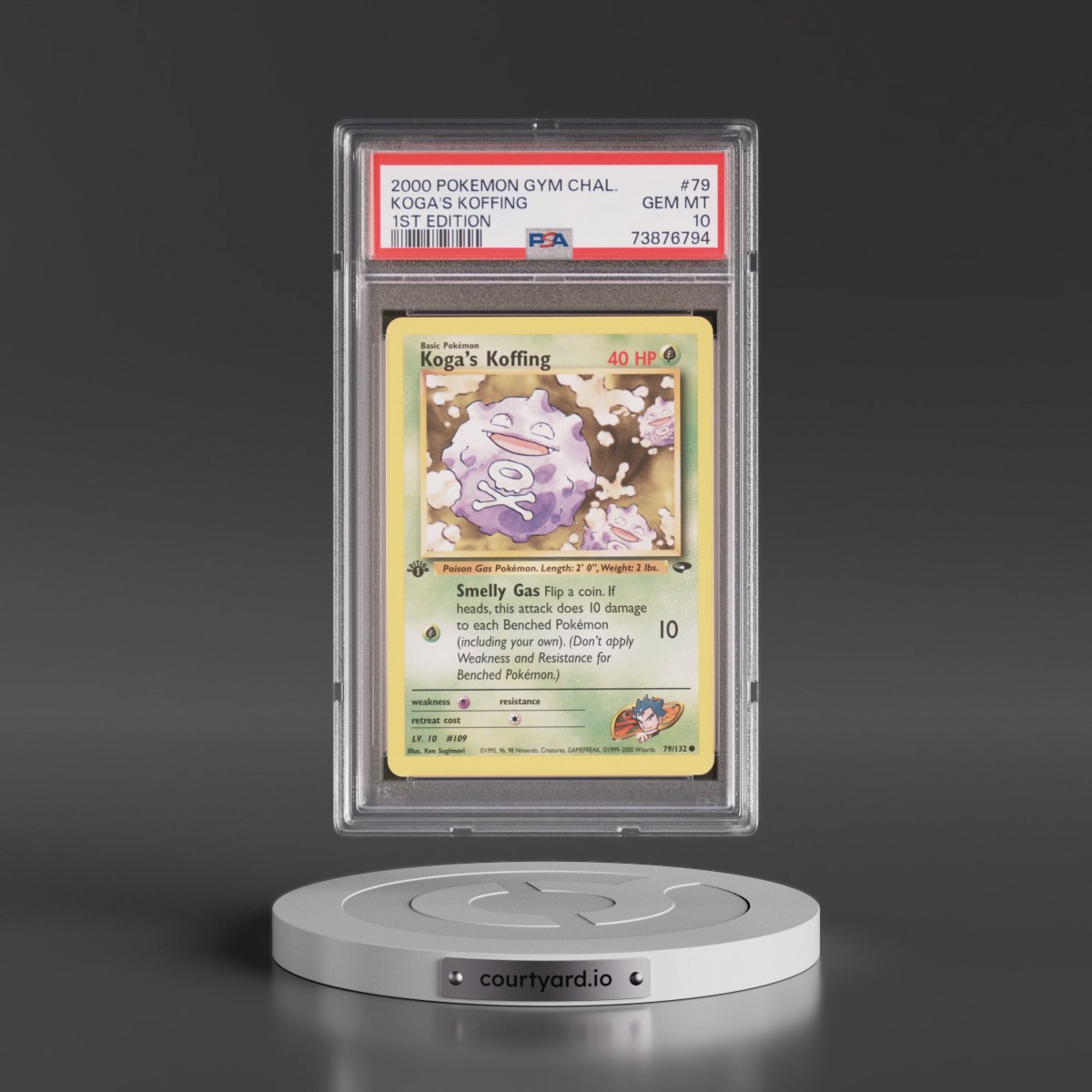 2000 Pokémon Gym Challenge #79 Koga's Koffing - 1st Edition (PSA 10 GEM MINT)