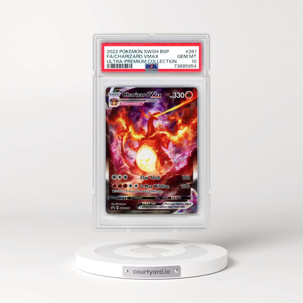 2022 Pokémon Swsh Black Star Promo #261 Charizard Vmax - Full Art Sword & Shield Ultra-Premium Collection-Charizard (PSA 10 GEM MINT)