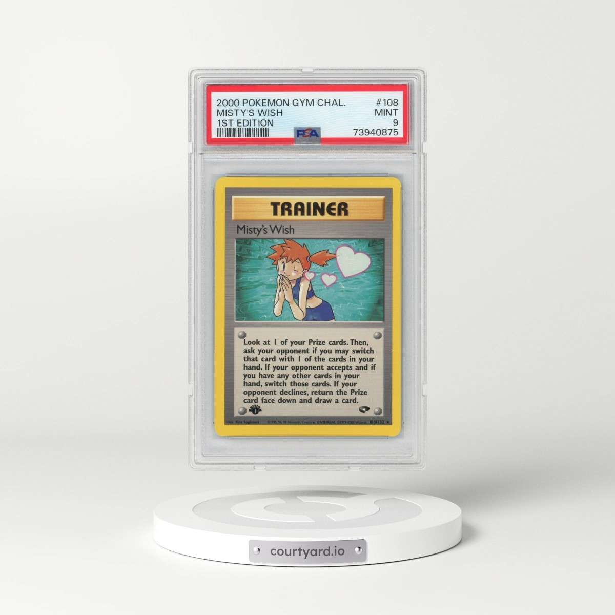 2000 Pokémon Gym Challenge #108 Misty's Wish - 1st Edition (PSA 9 MINT)