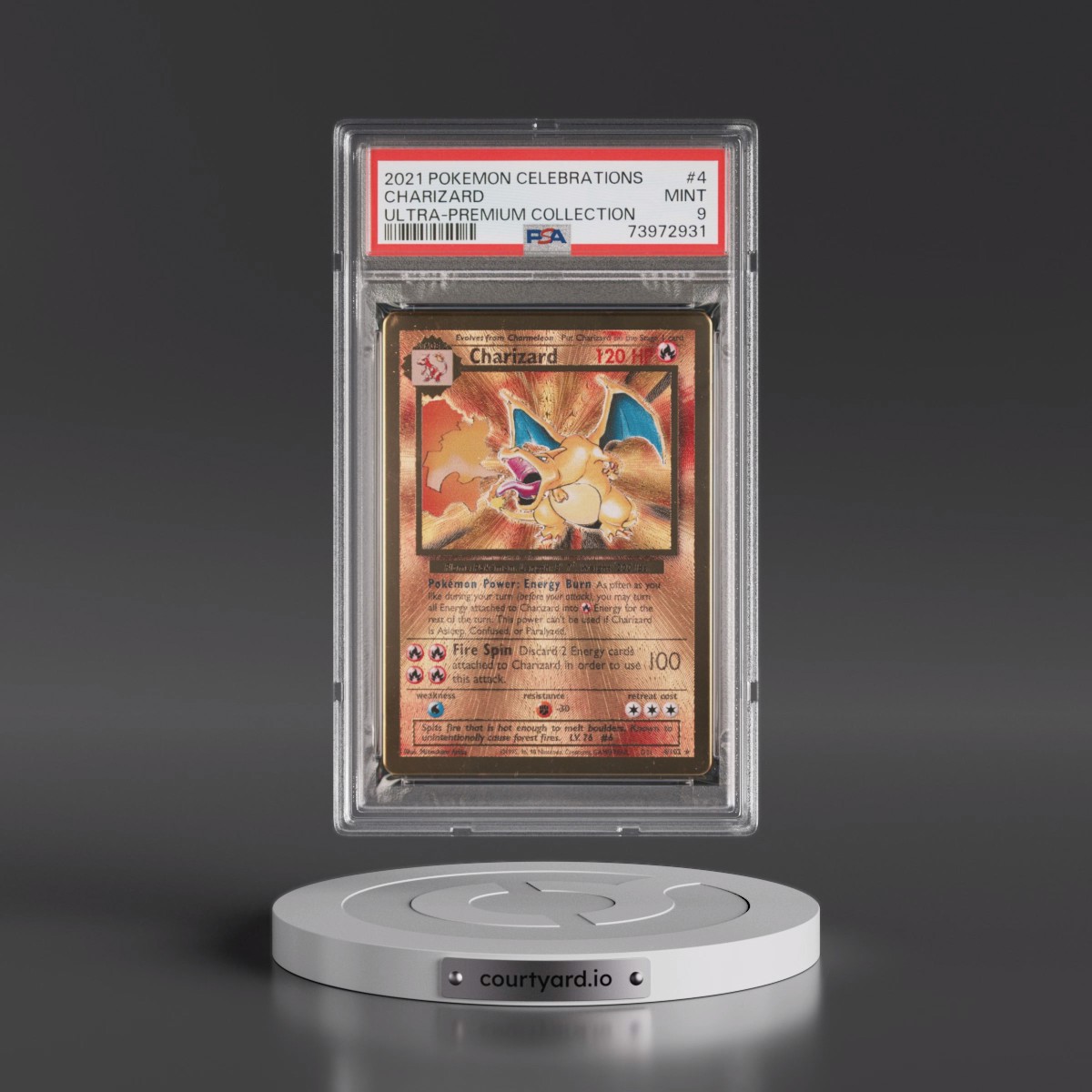 2021 Pokémon Celebrations Ultra-Premium Collection #4 Charizard (PSA 9 MINT)