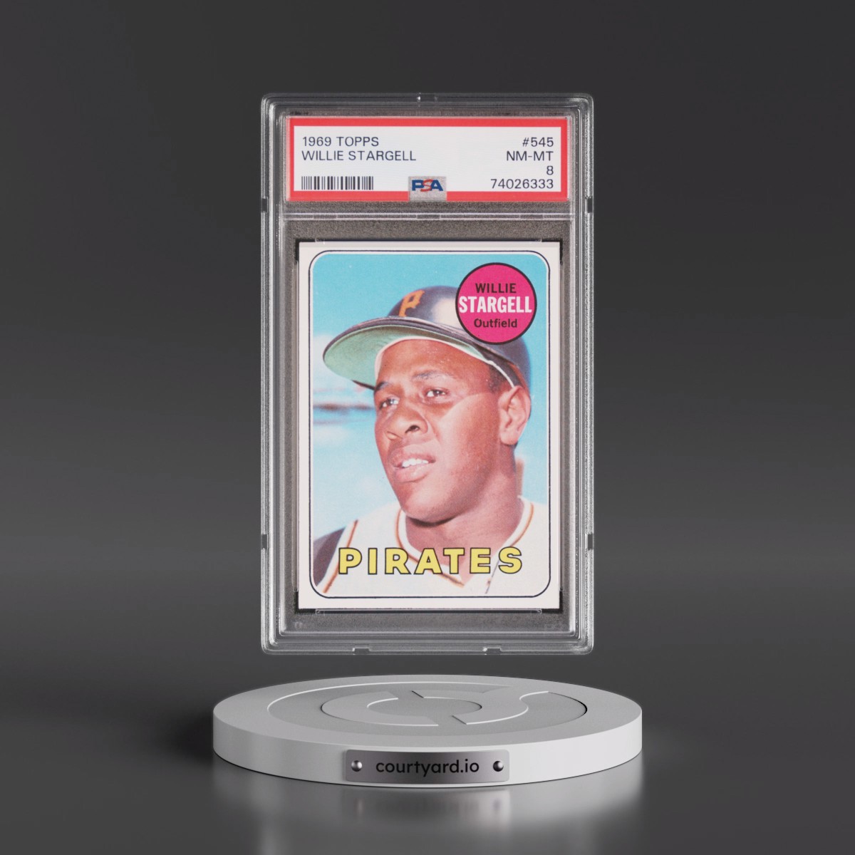 1969 Topps Willie Stargell #545 PSA 8