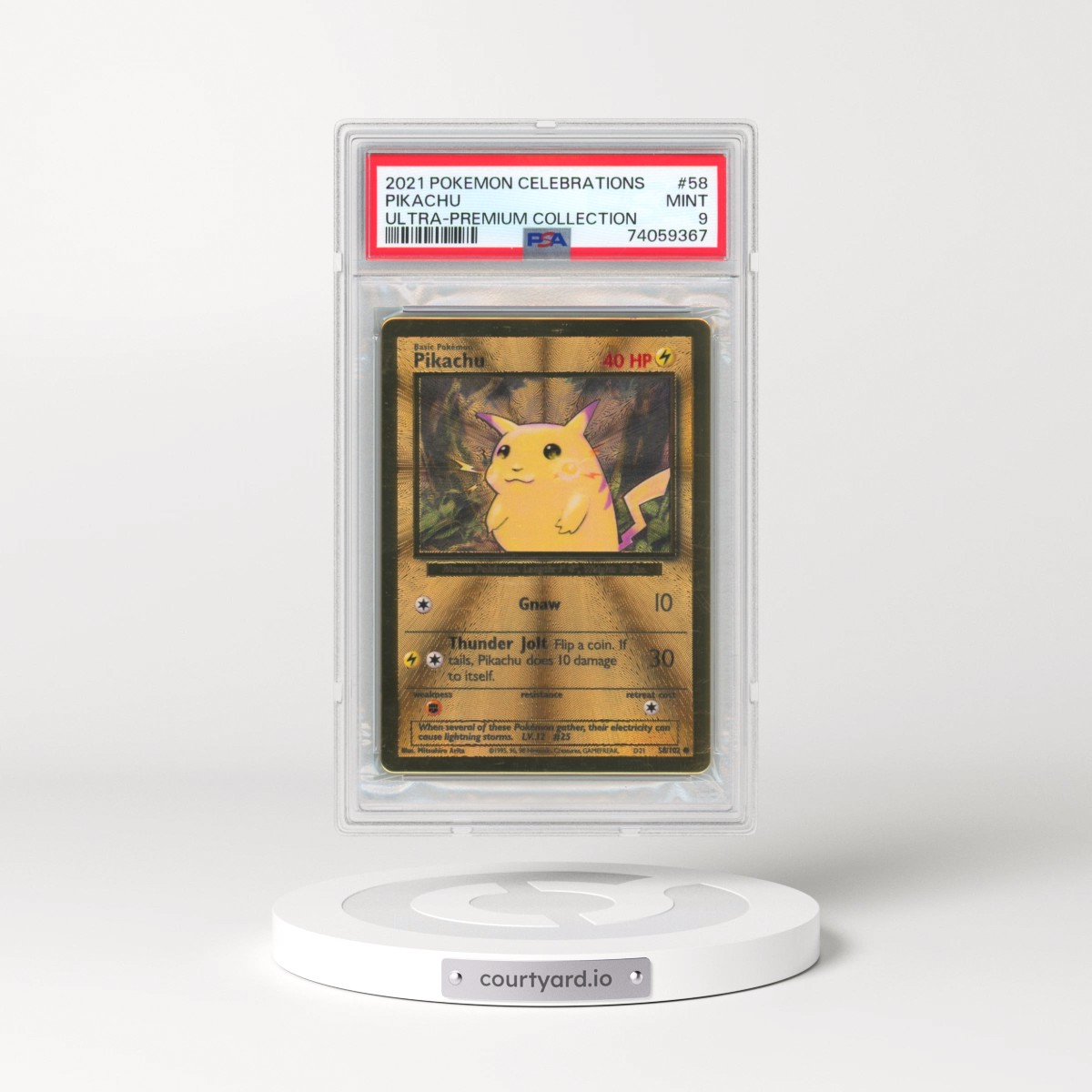 2021 Pokémon Celebrations Ultra-Premium Collection #58 Pikachu (PSA 9 MINT)