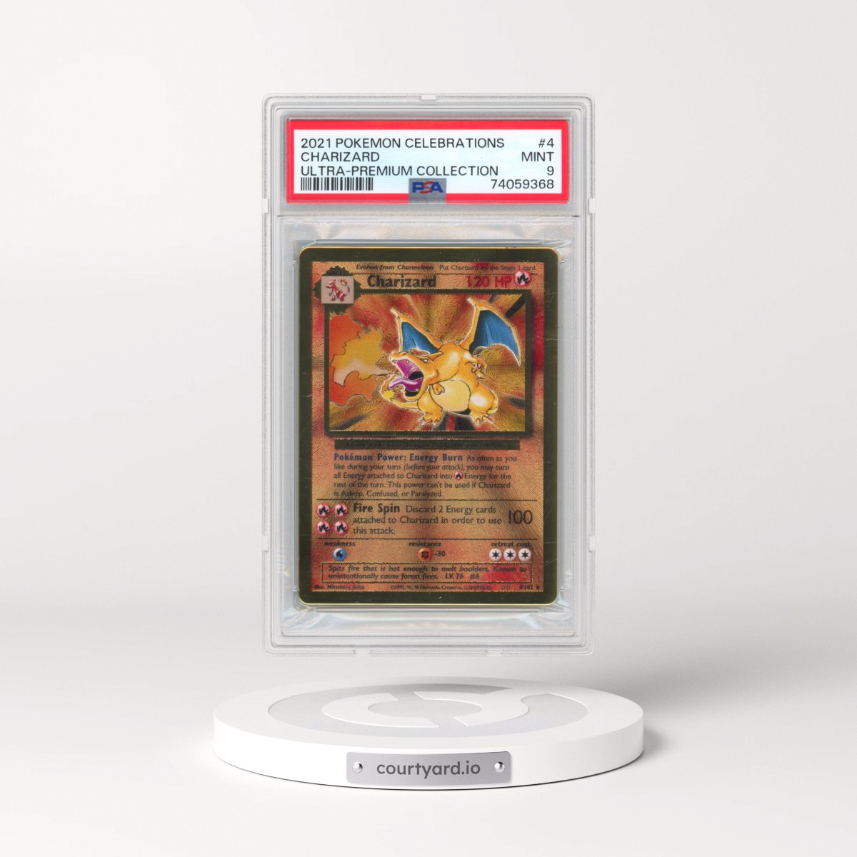 2021 Pokémon Celebrations Ultra-Premium Collection #4 Charizard (PSA 9 MINT)
