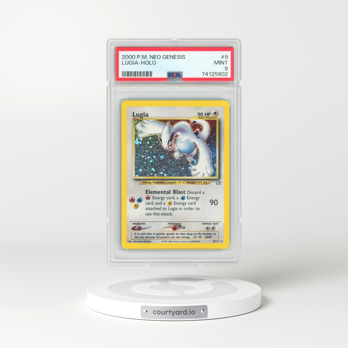 2000 Pokémon Neo Genesis #9 Lugia - Holo (PSA 9 MINT)