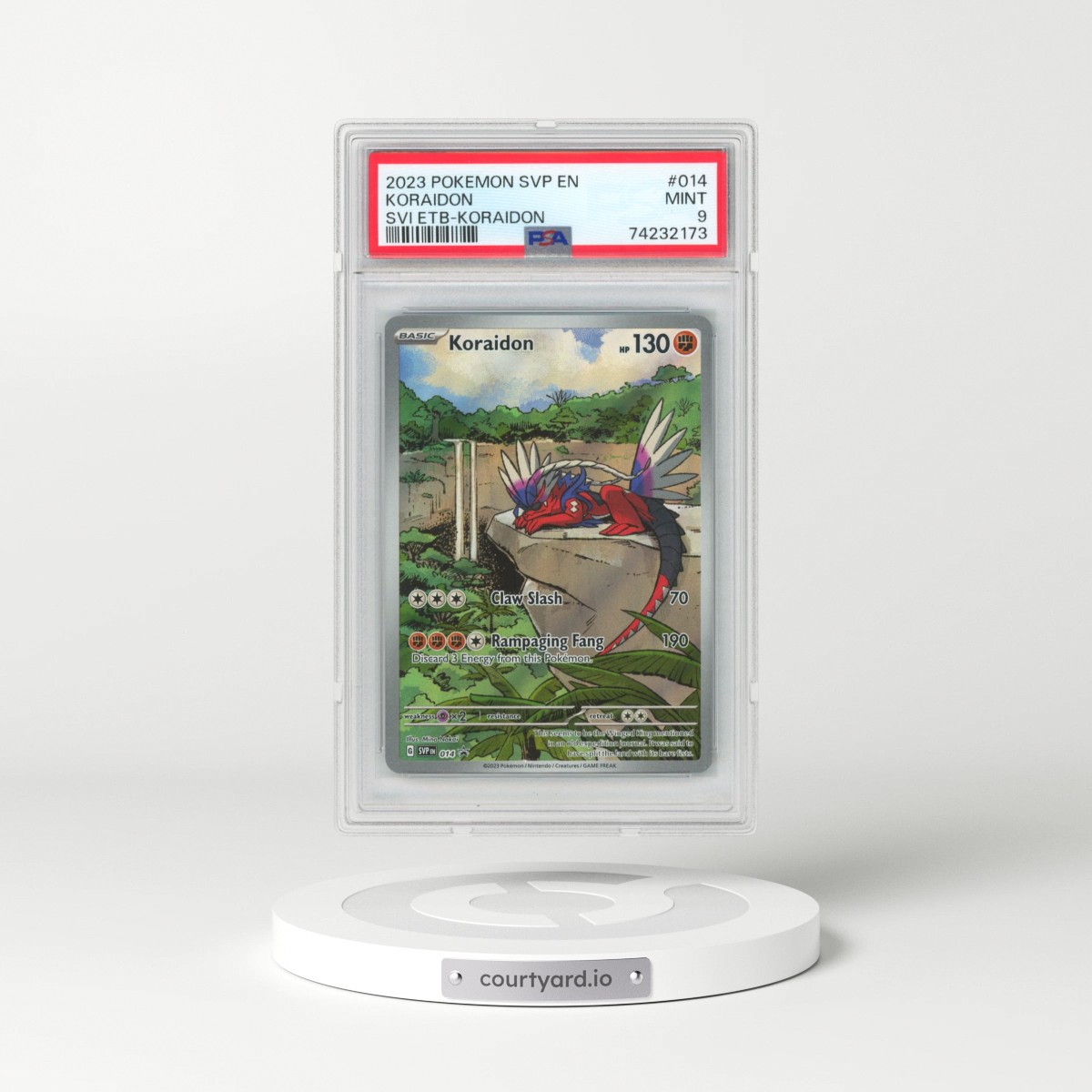 2023 Pokémon Svp EN-SV Black Star Promo #014 Koraidon - Scarlet & Violet Elite Trainer Box-Koraidon (PSA 9 MINT)