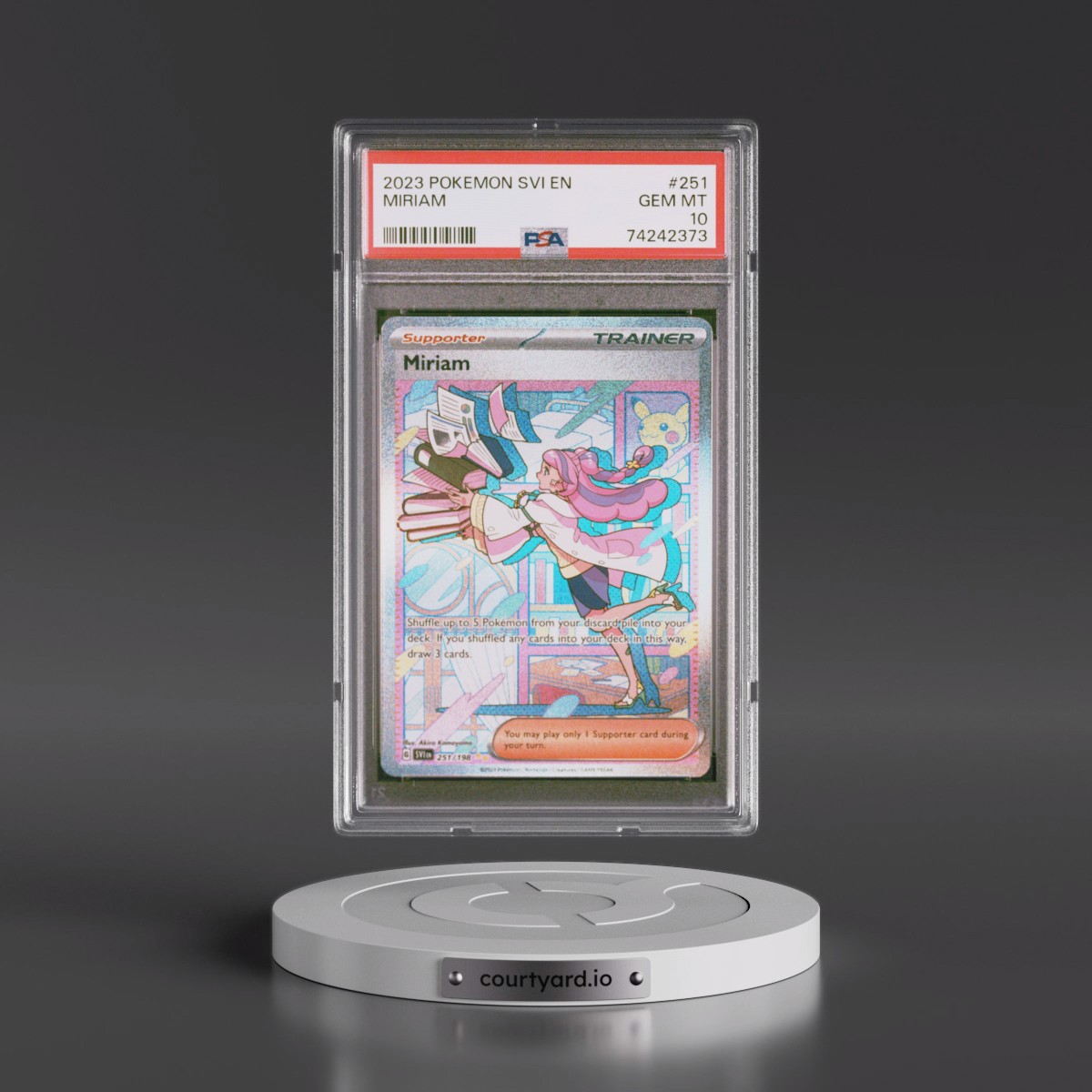 2023 Pokémon Svi EN-Scarlet & Violet #251 Miriam - Special Illustration Rare (PSA 10 GEM MINT)