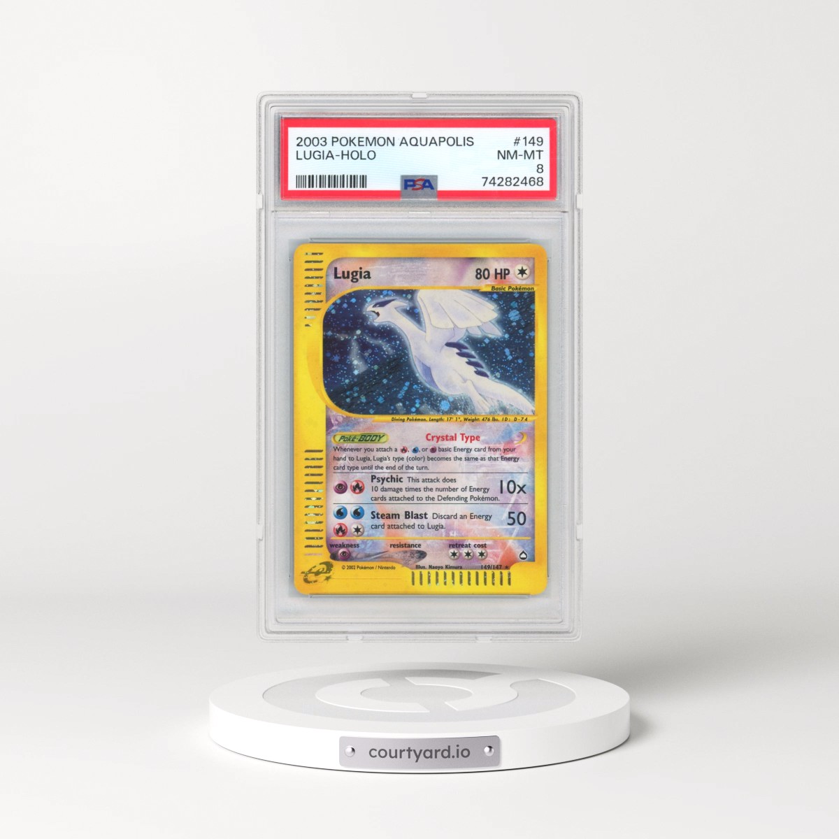 2003 Pokémon Aquapolis #149 Lugia - Holo (PSA 8 NM-MT)