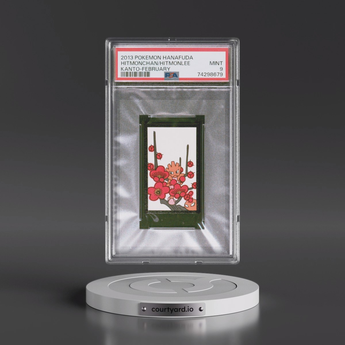 2013 Pokémon Hanafuda Kanto Hitmonchan/Hitmonlee - February (PSA 9 MINT)