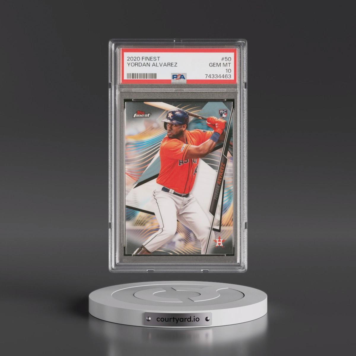 2020 Finest Yordan Alvarez #50 PSA 10