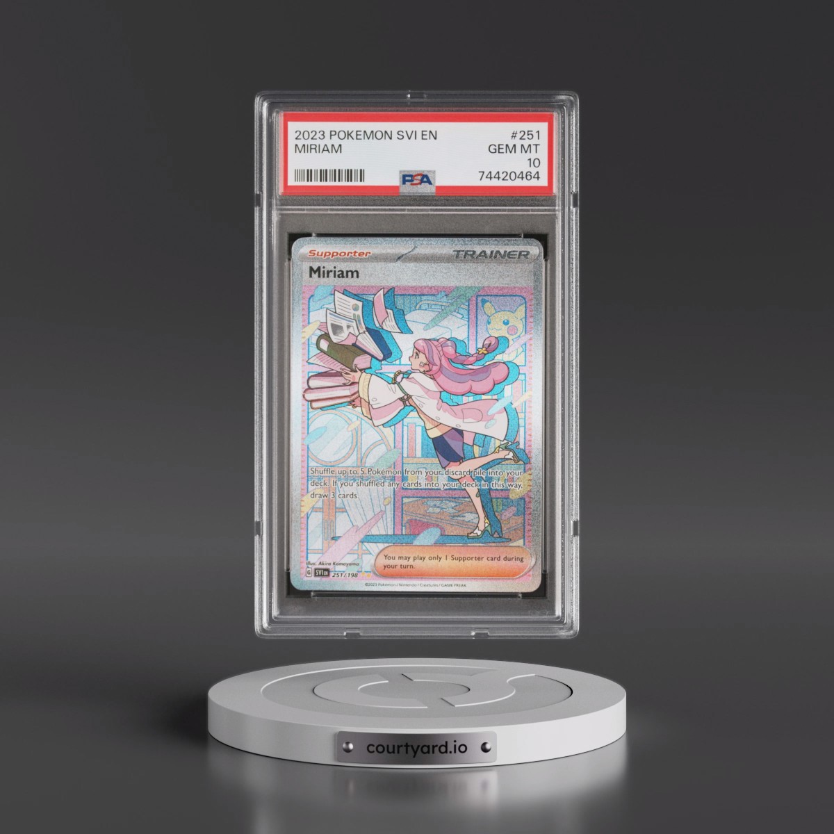 2023 Pokémon Svi EN-Scarlet & Violet #251 Miriam - Special Illustration Rare (PSA 10 GEM MINT)
