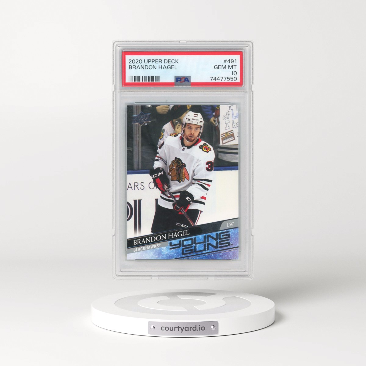 2020 Upper Deck #491 Brandon Hagel (PSA 10 GEM MINT)