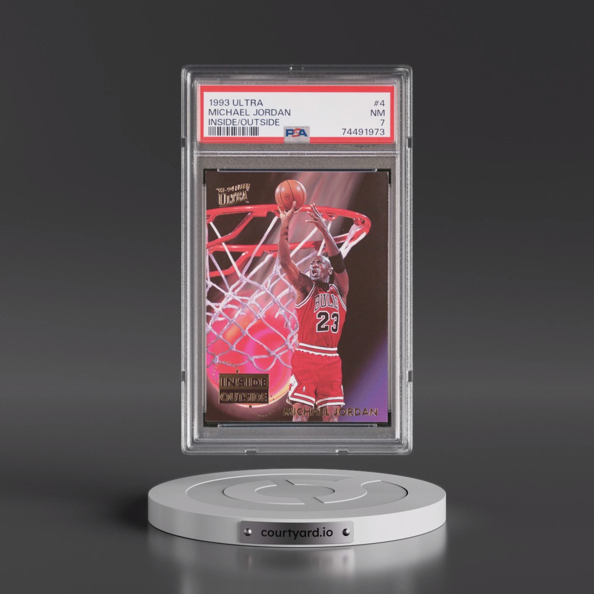 1993 Ultra Inside/Outside #4 Michael Jordan (PSA 7 NM)