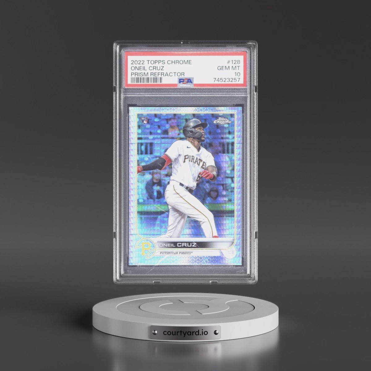 2022 Topps Chrome #128 Oneil Cruz - Prism Refractor (PSA 10 GEM MINT)