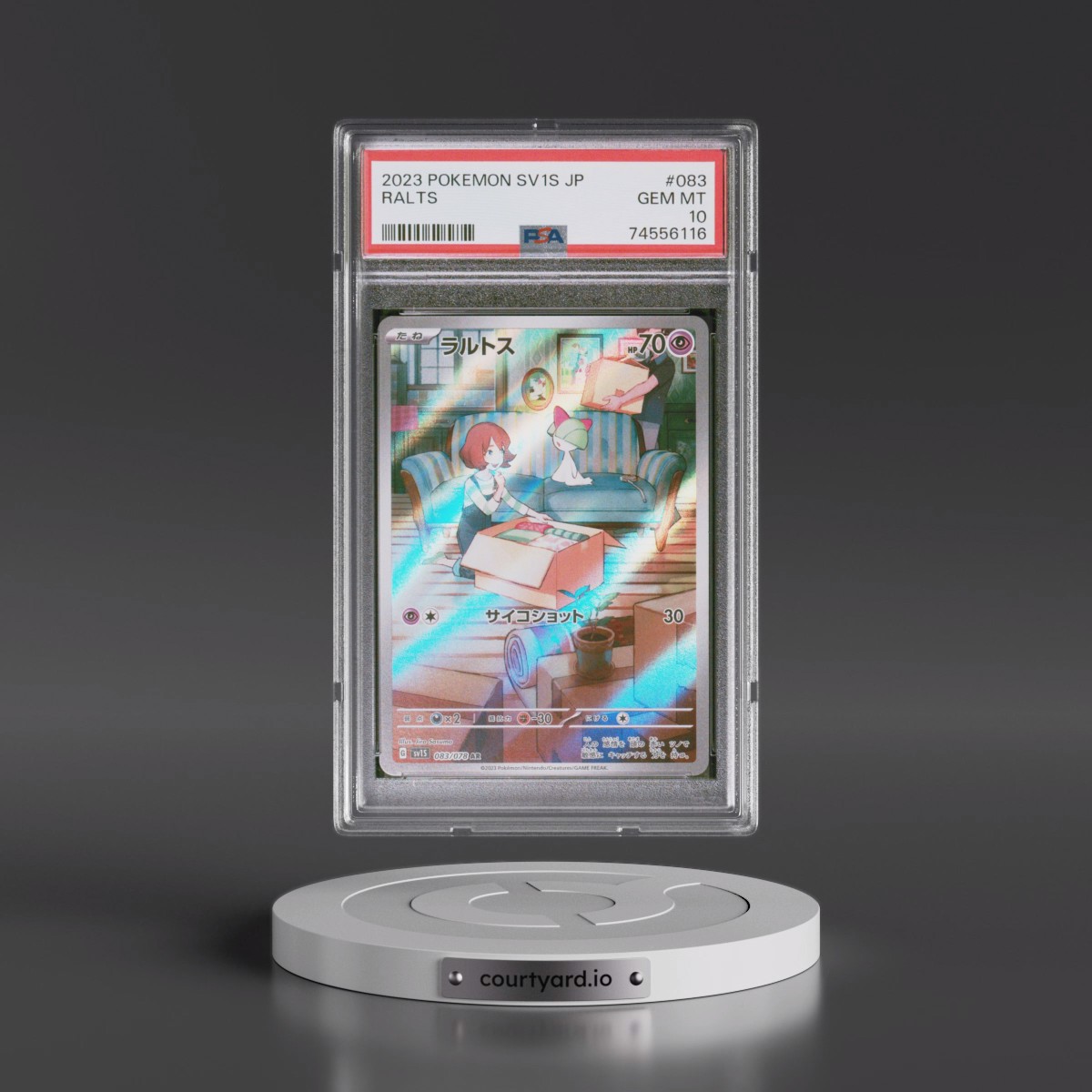 2023 Pokémon Sv1s-Scarlet EX #083 Ralts - Art Rare (PSA 10 GEM MINT)