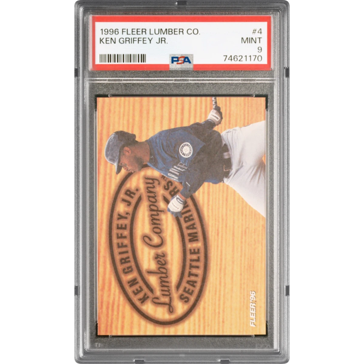 1996 Fleer Lumber Co. #4 Ken Griffey Jr (PSA 9 MINT)