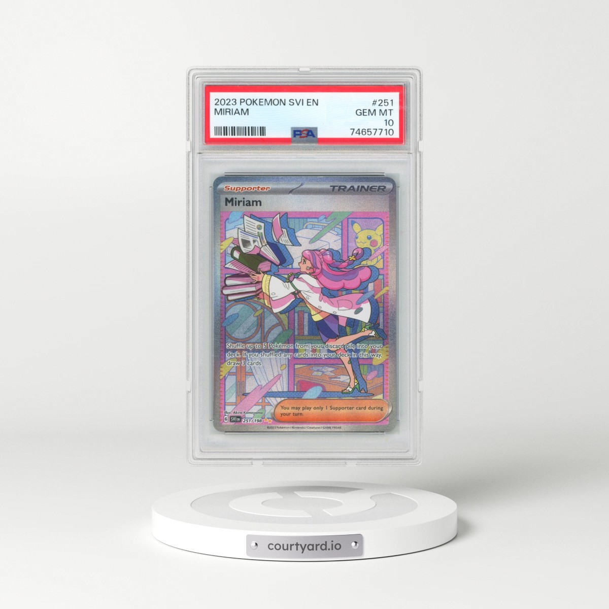 2023 Pokémon Svi EN-Scarlet & Violet #251 Miriam - Special Illustration Rare (PSA 10 GEM MINT)