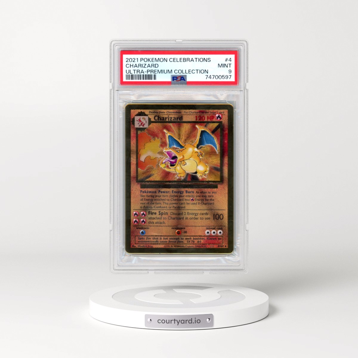 2021 Pokémon Celebrations Ultra-Premium Collection #4 Charizard (PSA 9 MINT)