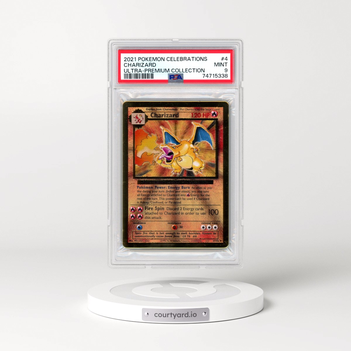 2021 Pokémon Celebrations Ultra-Premium Collection #4 Charizard (PSA 9 MINT)