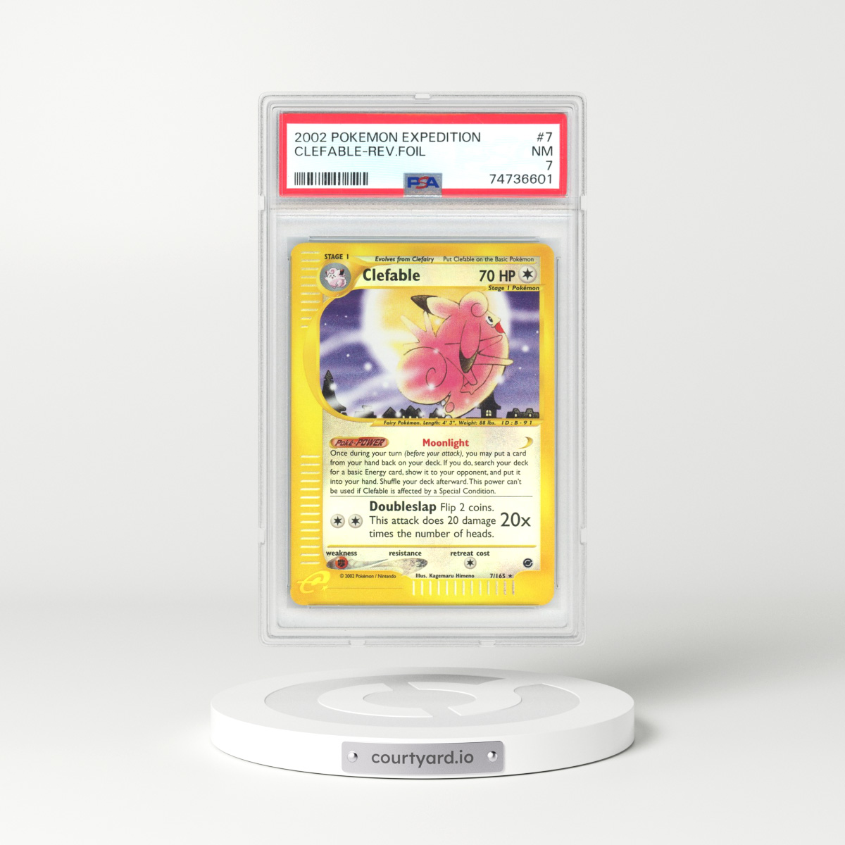 2002 Expedition #7 Clefable - Holo (PSA 7 NM)