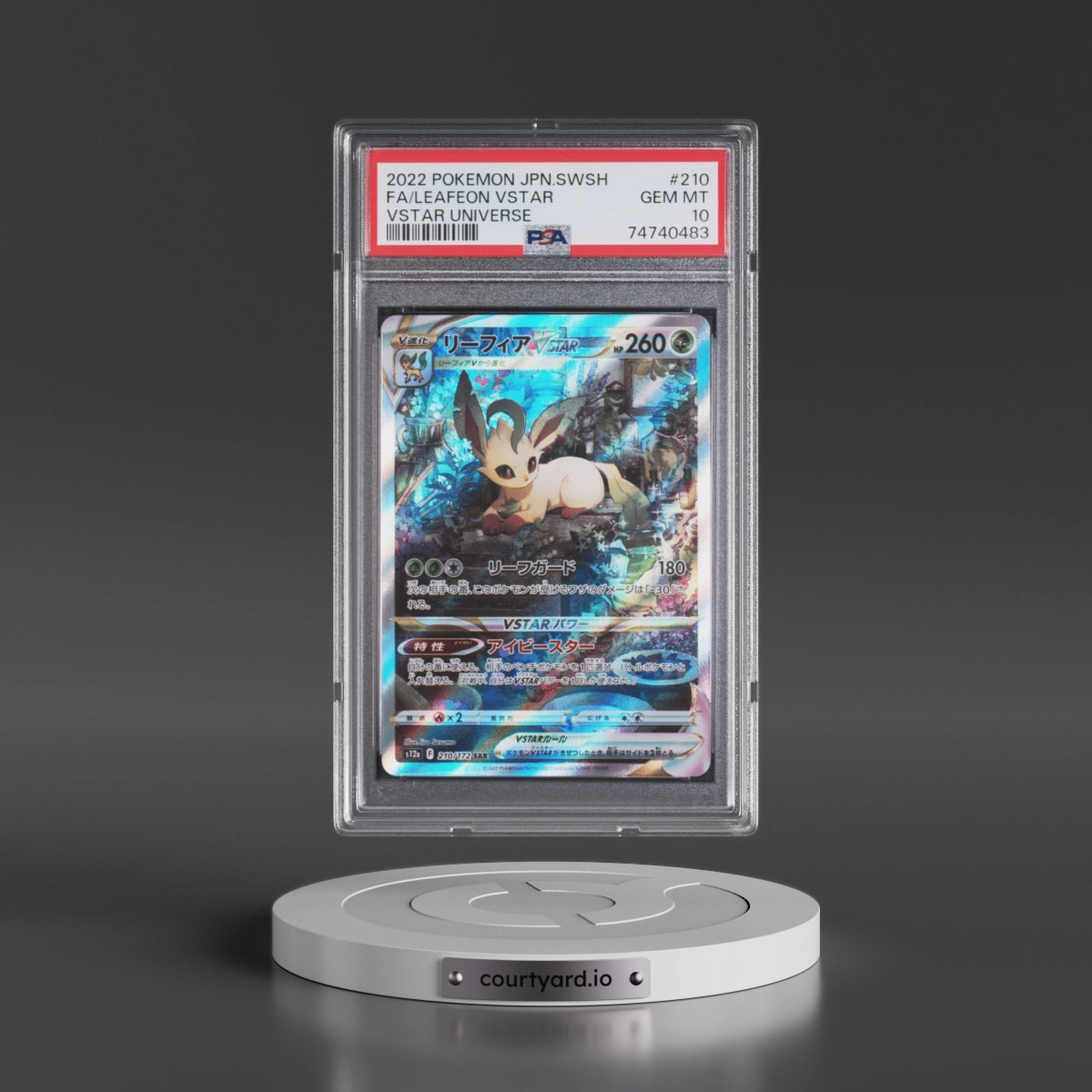 2022 Pokémon Sword & Shield Vstar Universe #210 Leafeon Vstar - Full Art (PSA 10 GEM MINT)