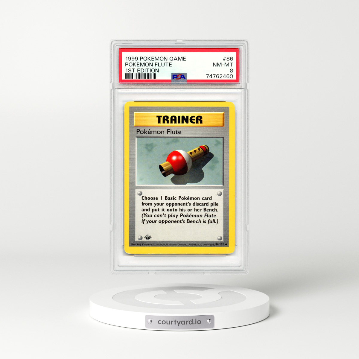 1999 Base Set #86 Pokemon Flute - 1st Edition (PSA 8 NM-MT)