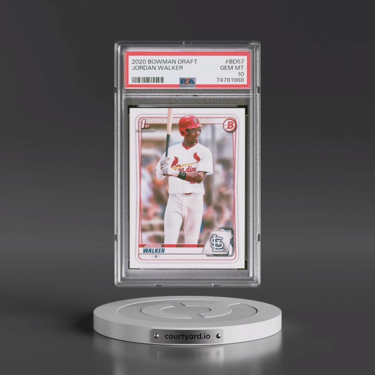 2020 Bowman Draft #BD57 Jordan Walker (PSA 10 GEM MINT)
