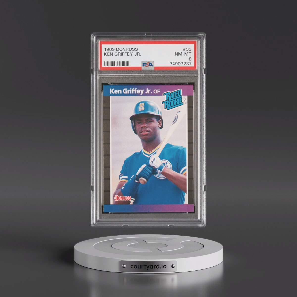 1989 Donruss #33 Ken Griffey Jr (PSA 8 NM-MT)